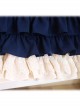 Navy Blue Bowknot Sweet Lolita Short Sleeve Dress