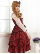 Red And Black Plaid Classic Lolita Sleeveless Dress