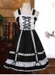 Lace Lace-up Bowknot Sweet Lolita Sling Dress