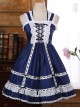 Lace Lace-up Bowknot Sweet Lolita Sling Dress