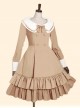 Double Breasted Lapel Long Sleeve Classic Lolita Dress
