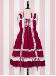 Cute Lace-up Bowknot Lace Sweet Lolita Sling Backless Dress