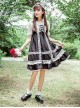 Cute Lace-up Bowknot Lace Sweet Lolita Sling Backless Dress