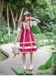 Cute Lace-up Bowknot Lace Sweet Lolita Sling Backless Dress