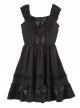 Bowknot Fold Lace Sweet Lolita Sling Dress