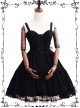 Waltz Series Double Lace-up Bowknot Classic Lolita Sling Dress