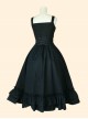 Concise Middle-waisted Classic Lolita Sling Long Dress