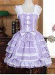 Lace Purple Bowknot Sweet Lolita Sling Dress