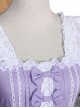 Lace Purple Bowknot Sweet Lolita Sling Dress