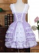 Lace Purple Bowknot Sweet Lolita Sling Dress