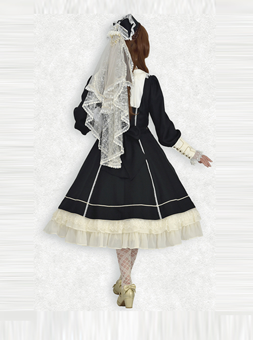 Maria Crucifix Series Long Sleeve Gothic Lolita Dress