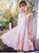 Pink Cute Flounced Sweet Lolita Sleeveless Dress