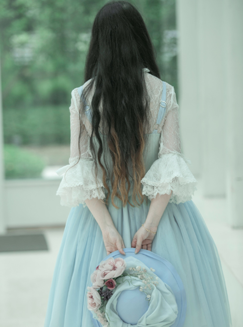 Ballet Series Soft Blue Classic Lolita Sling Dress