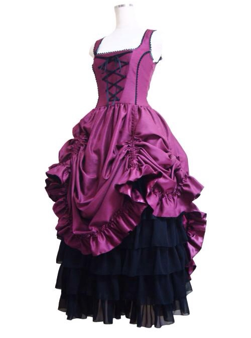 Gorgeous Retro Gothic Lolita Prom Sling Dress