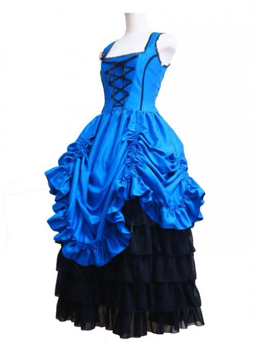 Gorgeous Retro Gothic Lolita Prom Sling Dress