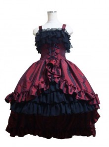 Gorgeous Lace Bind Strap Gothic Lolita Sling Dress