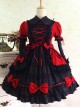 Bowknot Slim Gothic Lolita Short Sleeve Dress