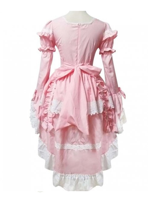 Cute Lace And Bowknot Sweet Lolita Long Sleeve Dress