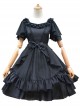 Organza High Waist Short Sleeves Classic Lolita Dress