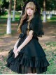 Organza High Waist Short Sleeves Classic Lolita Dress