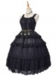 Dangerous Liaisons Series Chiffon Retro Gothic Lolita Short Sleeve Dress