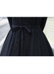 Morning's Aurora Series Pure Cotton Classic Lolita Long Sleeve Dress