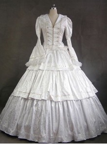 Victorian Style Gothic Lolita Prom Long Sleeve Dress