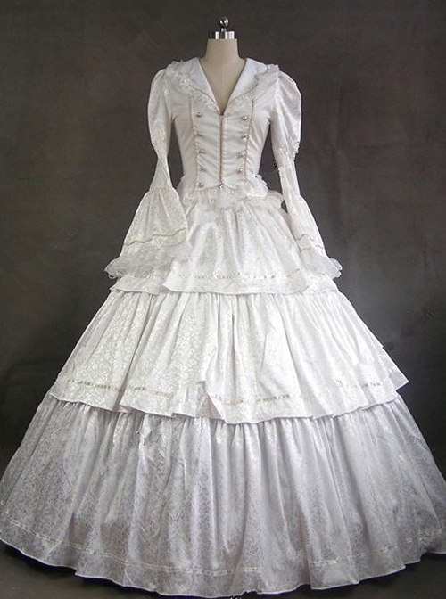 Victorian Style Gothic Lolita Prom Long Sleeve Dress