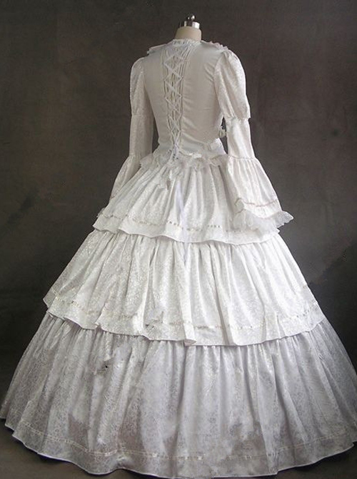 Victorian Style Gothic Lolita Prom Long Sleeve Dress