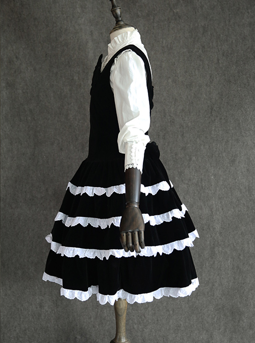 Black Velvet Classic Lolita Sleeveless Dress