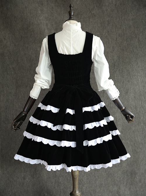 Black Velvet Classic Lolita Sleeveless Dress