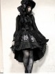 Black Sleeveless Halter Gothic Punk Lolita Dress