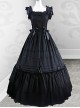 Black Retro Victorian Gothic Lolita Fly Sleeves Long Dress