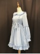 Pure Color Doll Collar Classic Lolita Long Sleeves Dress