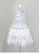 Cute Bowknot Short Sleeves Pompon Sweet Lolita Dress