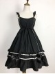 Black Elegant Bowknot Classic Lolita Sling Dress