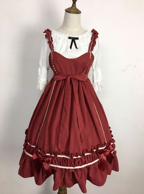 Black Elegant Bowknot Classic Lolita Sling Dress
