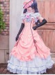 Black Butler Ciel Phantomhive Cosplay Costume Lolita Pink Dress