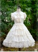 Pure Color Chiffon Lace Classic Lolita Sleeveless Dress
