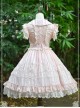 Pure Color Chiffon Lace Classic Lolita Sleeveless Dress