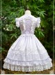 Pure Color Chiffon Lace Classic Lolita Sleeveless Dress