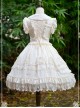 Pure Color Chiffon Lace Classic Lolita Sleeveless Dress