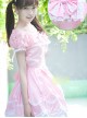Pink Short Sleeves Sweet Bow Lolita Dress