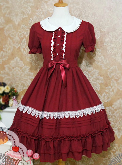 Profiteroles Series Doll Collar Short Sleeve Sweet Lolita Dress