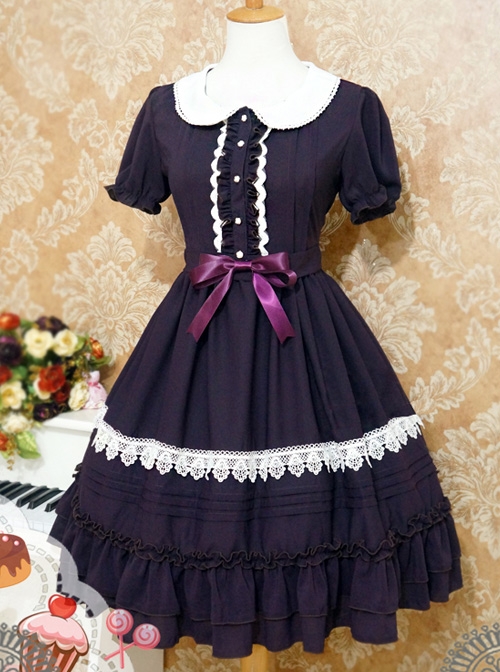 Profiteroles Series Doll Collar Short Sleeve Sweet Lolita Dress