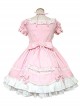 Cute Bowknot Short Sleeve Sweet Lolita Dress