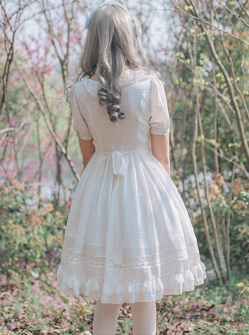 Chiffon Short Sleeves Bowknot Classic Lolita Dress