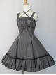 Vertical Stripes Cloths Classic Lolita Sling Dress