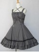 Vertical Stripes Cloths Classic Lolita Sling Dress