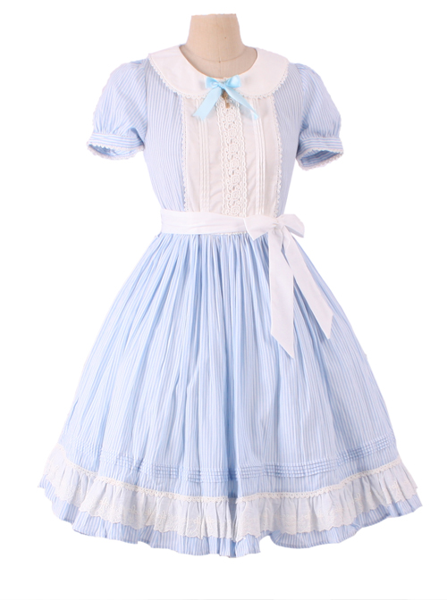 baby blue short sleeve dress